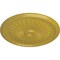 Ekena Millwork Juniper Ceiling Medallion (Fits Canopies up to 7"), Hand-Painted Rich Gold, 36"OD x 1 1/2"P CM36JURGS - alternate 3